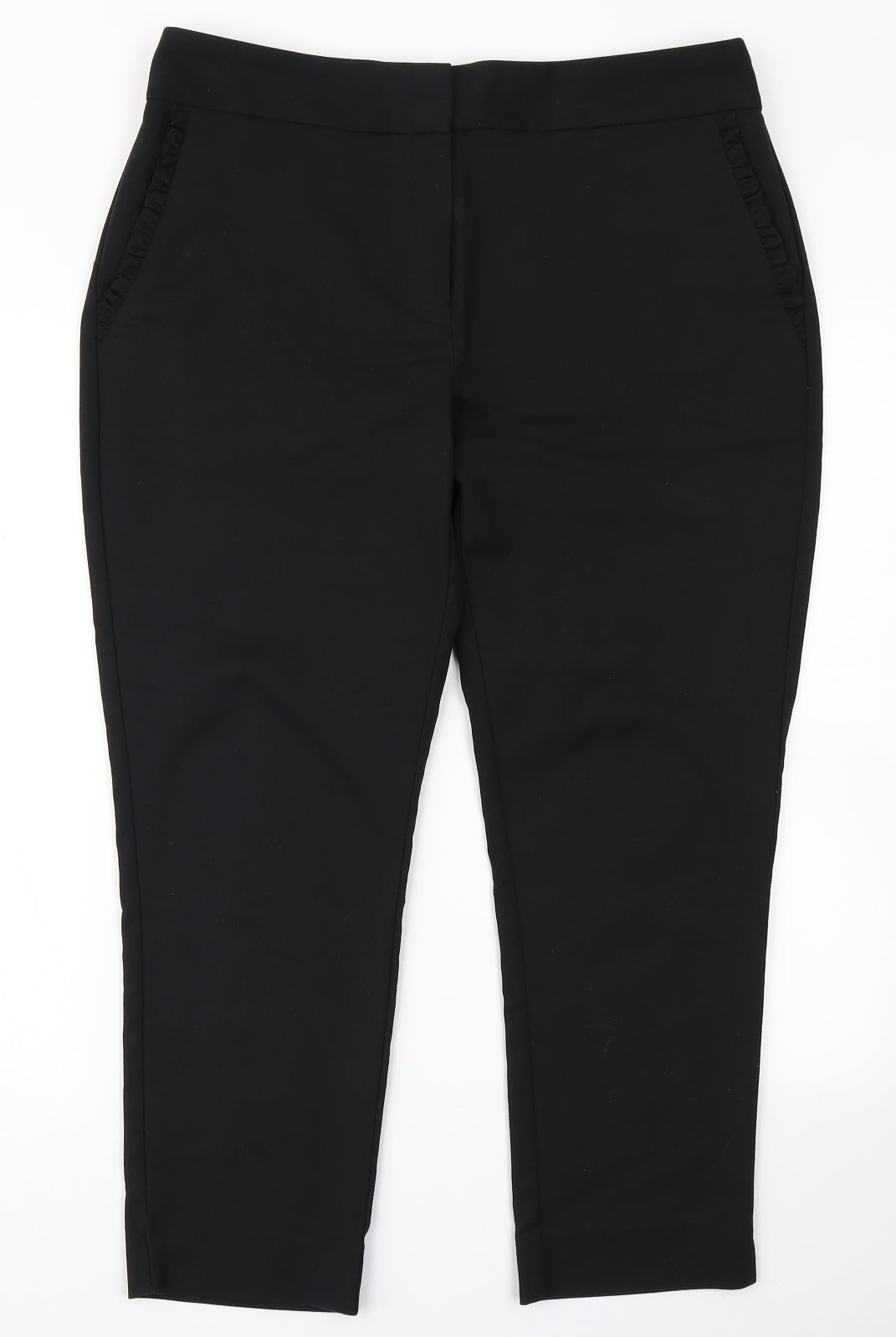 Per Una Womens Black   Dress Pants Trousers Size 14 L25 in