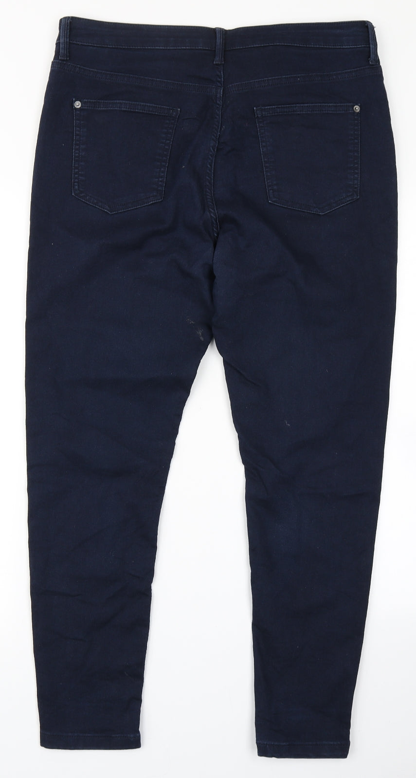 M&S Womens Blue  Denim Skinny Jeans Size 16 L26 in