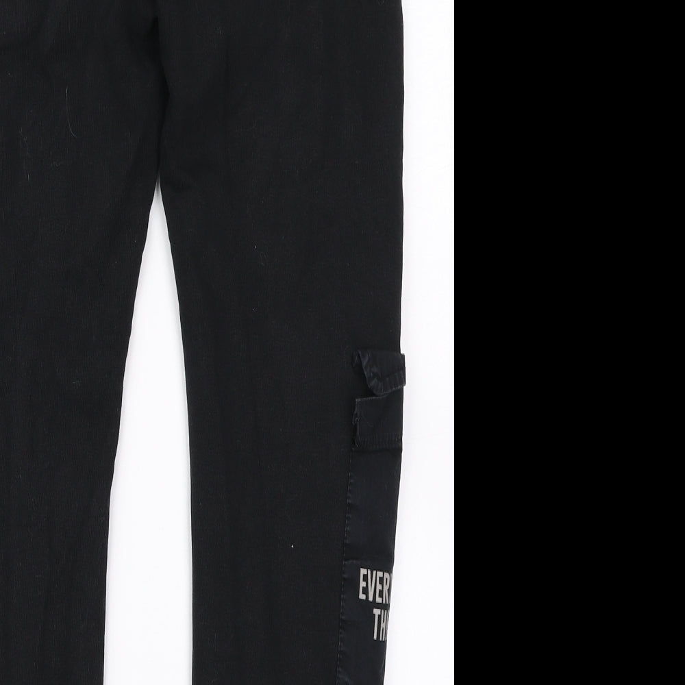 Zara Boys Black   Jogger Trousers Size 13-14 Years