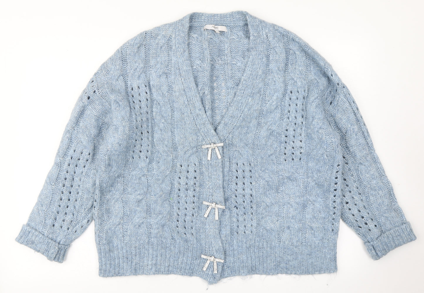 NEXT Womens Blue  Knit Cardigan Jumper Size L
