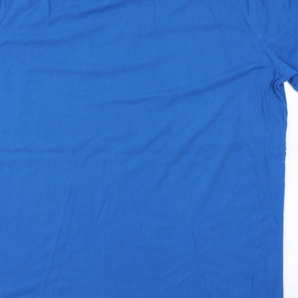 Stanley Stella Mens Blue    T-Shirt Size L
