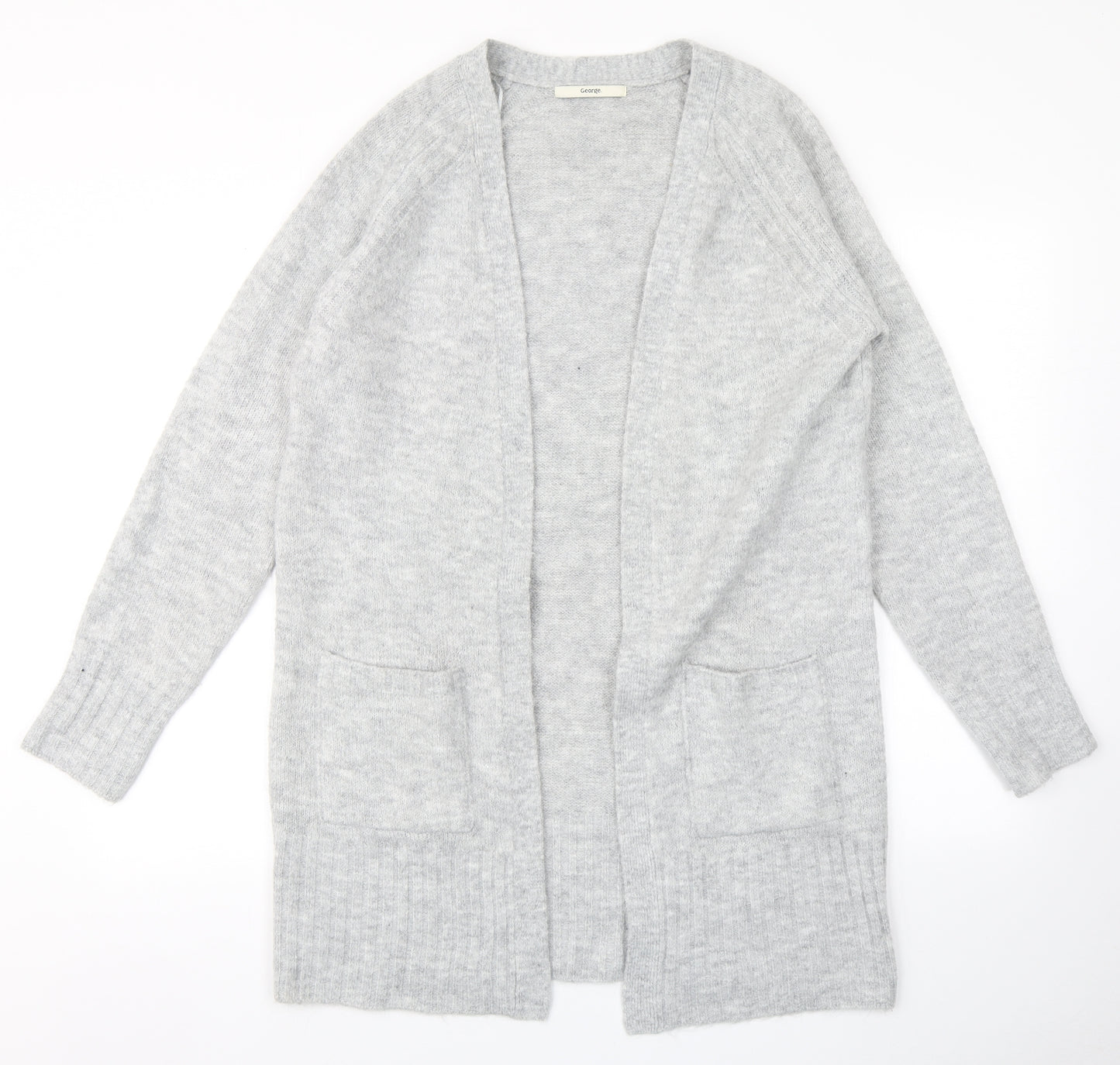 George Womens Grey  Knit Cardigan Jumper Size 12