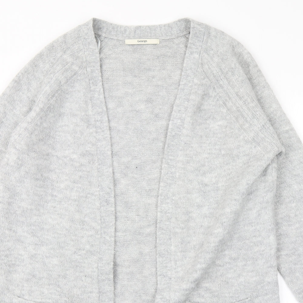 George Womens Grey  Knit Cardigan Jumper Size 12