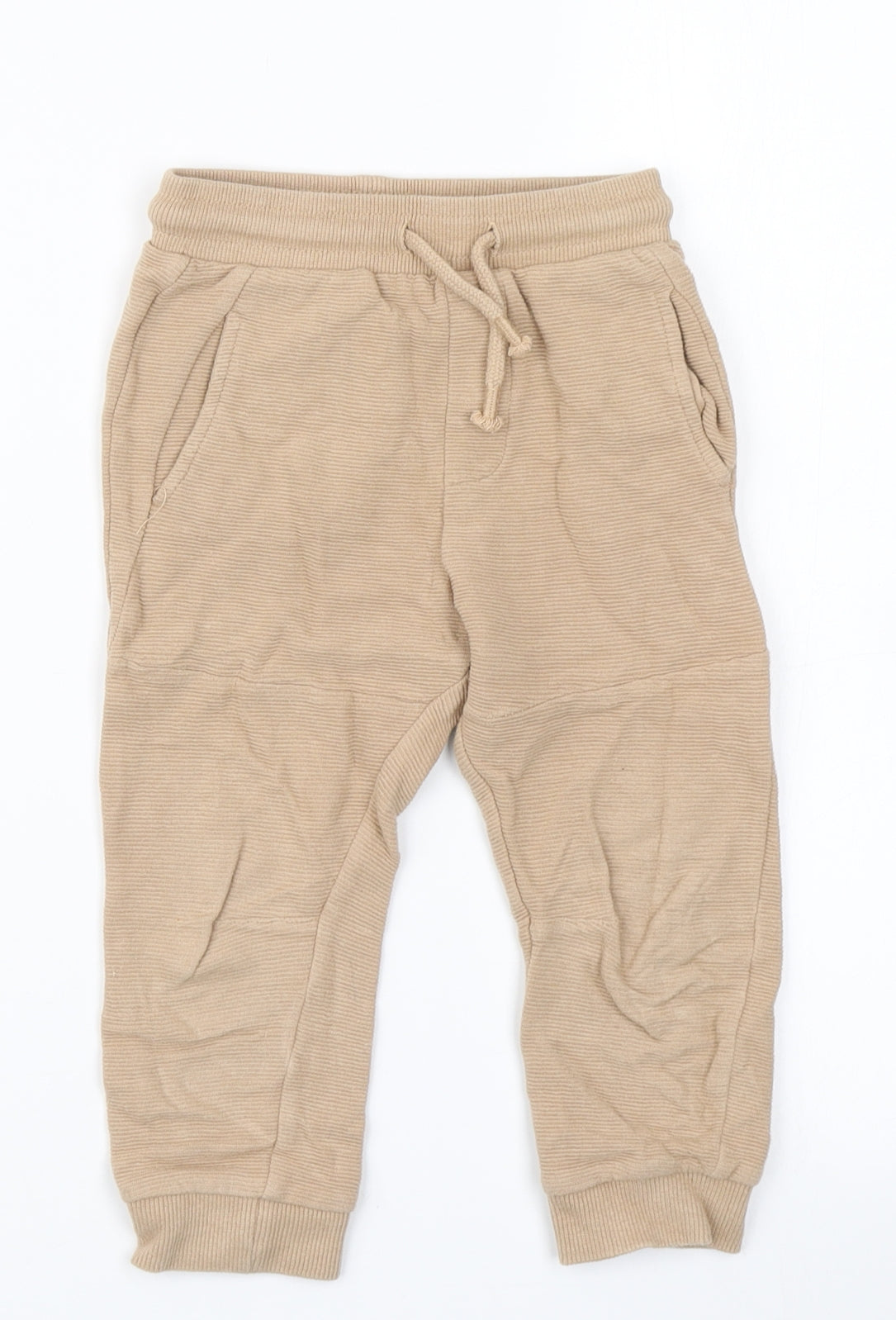 George Boys Brown   Jogger Trousers Size 2-3 Years