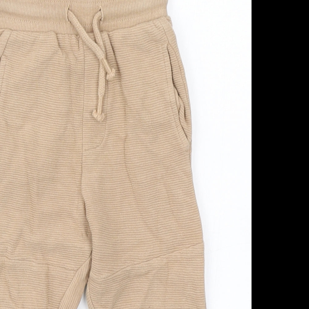 George Boys Brown   Jogger Trousers Size 2-3 Years