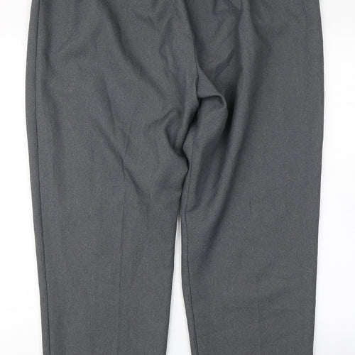 Berkertex Womens Grey   Dress Pants Trousers Size 18 L26 in
