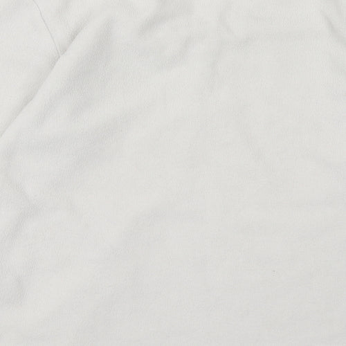 Forever Dreaming Womens White  Fleece Pullover Sweatshirt Size M