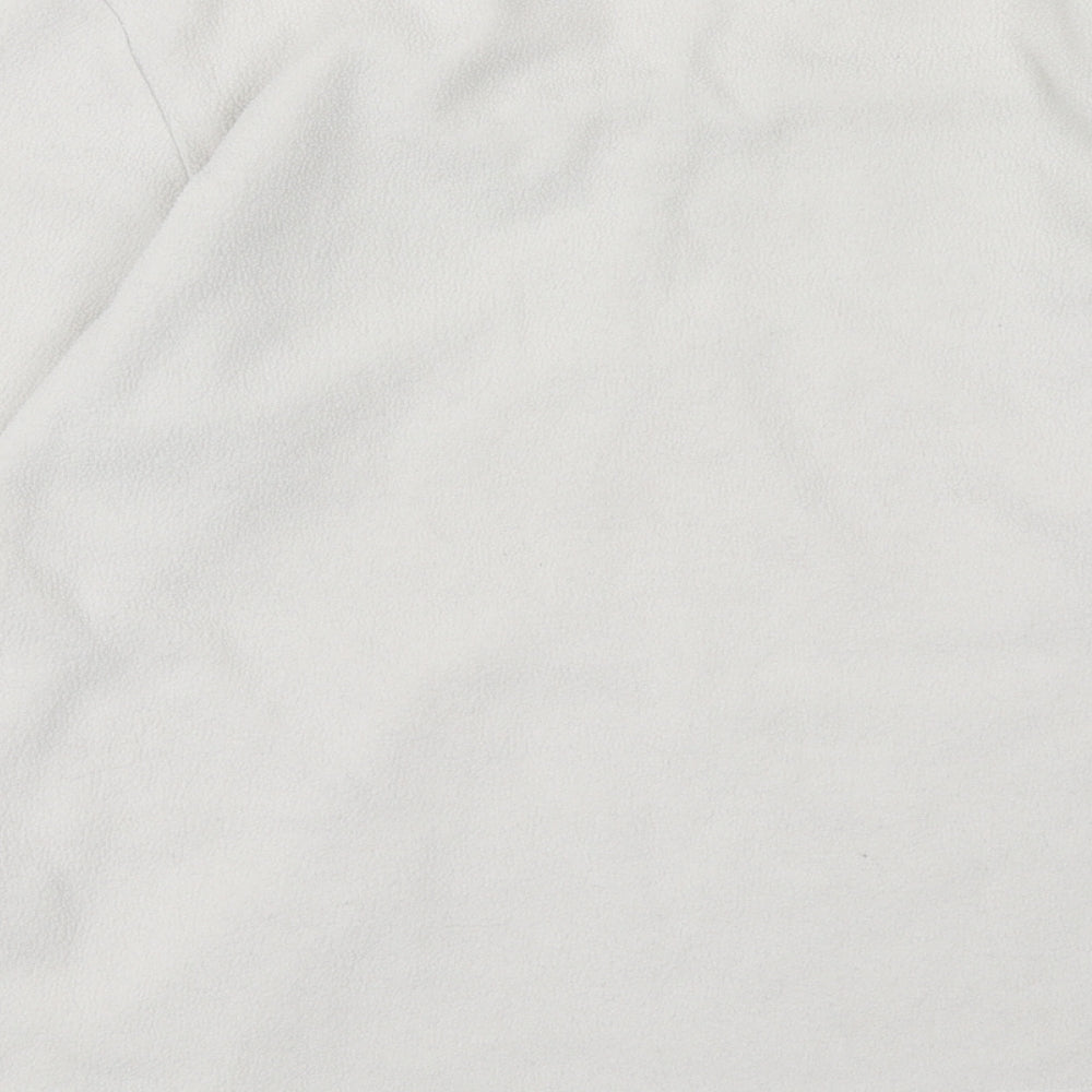 Forever Dreaming Womens White  Fleece Pullover Sweatshirt Size M