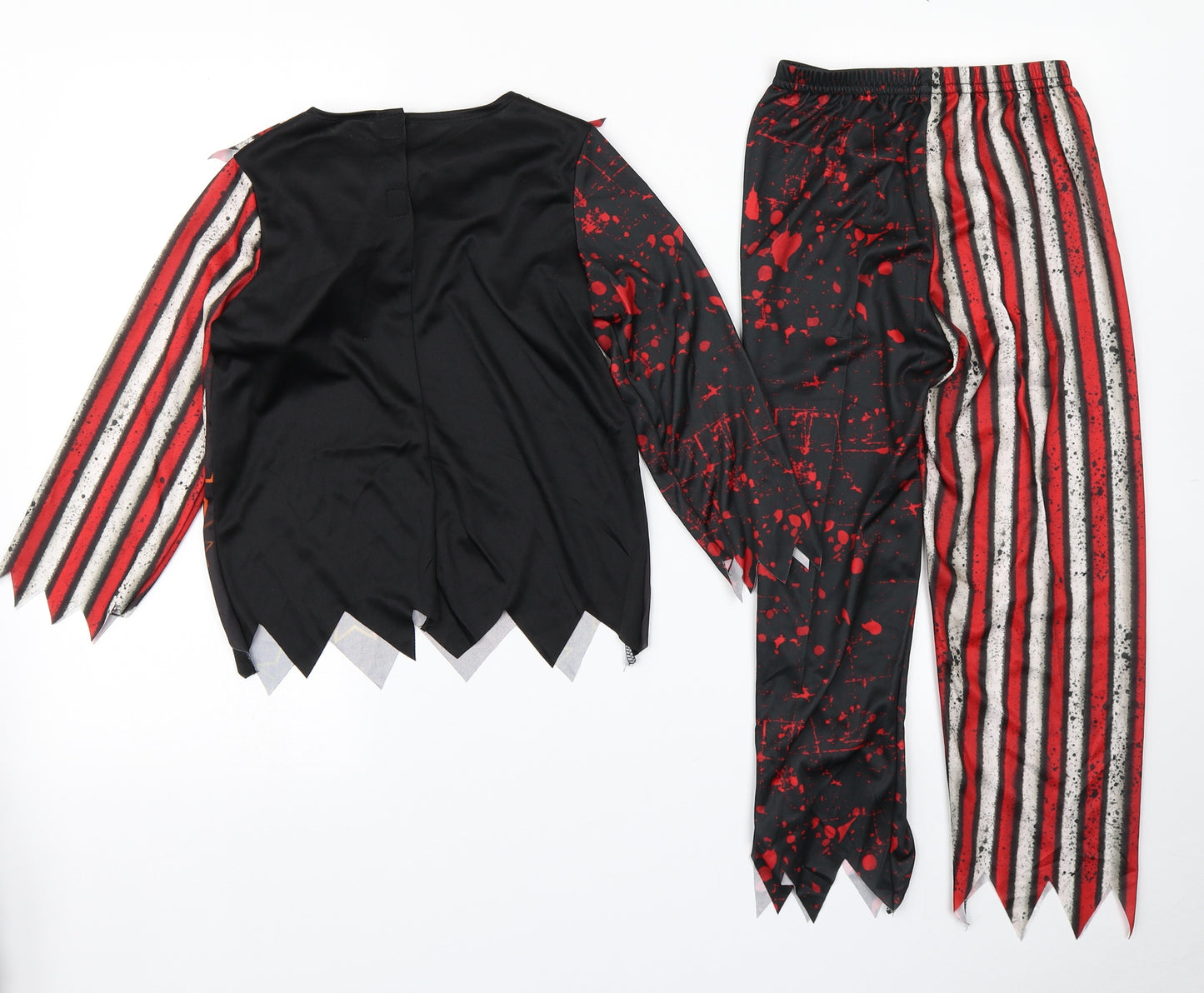Morissons Girls Black   Trousers Outfit/Set Size 5-6 Years  - Halloween Clown Costume