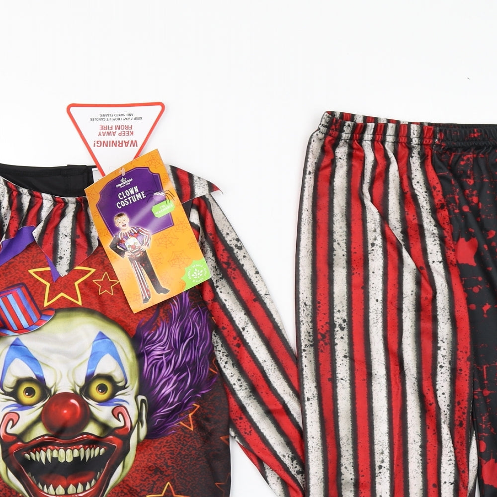 Morissons Girls Black   Trousers Outfit/Set Size 5-6 Years  - Halloween Clown Costume