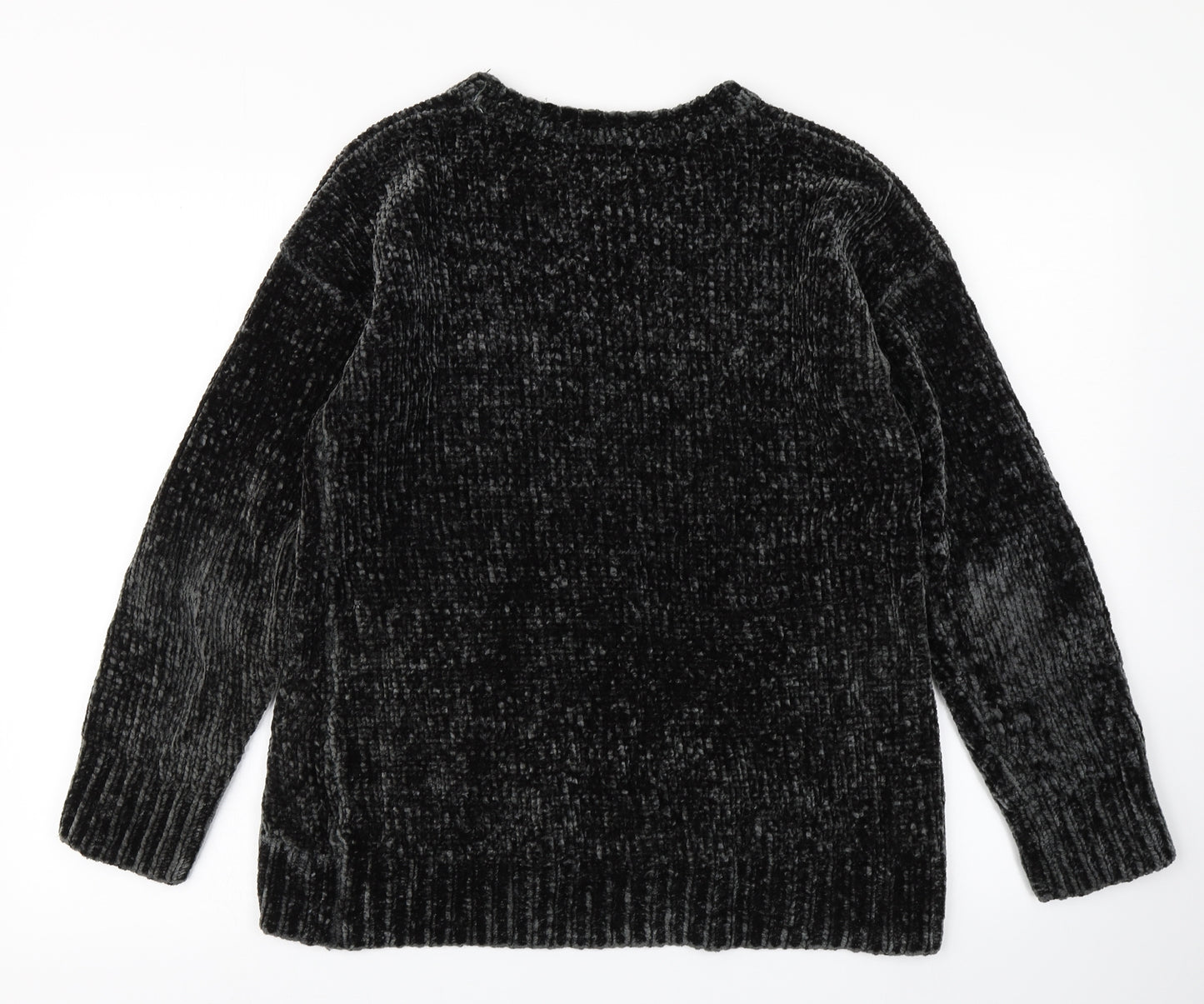 Peacocks Womens Grey  Knit Pullover Jumper Size S