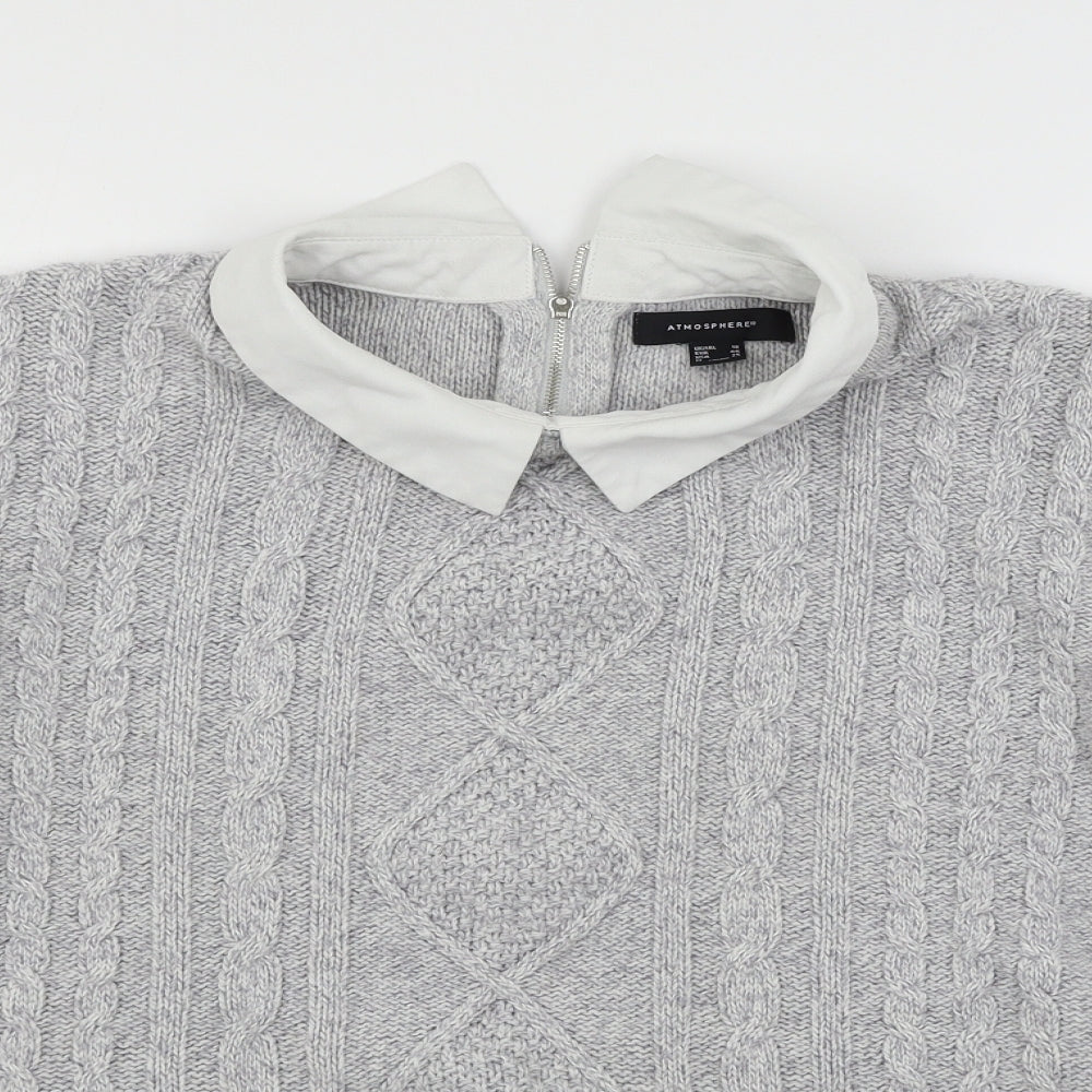 Atmosphere Womens Grey  Knit Pullover Jumper Size 18