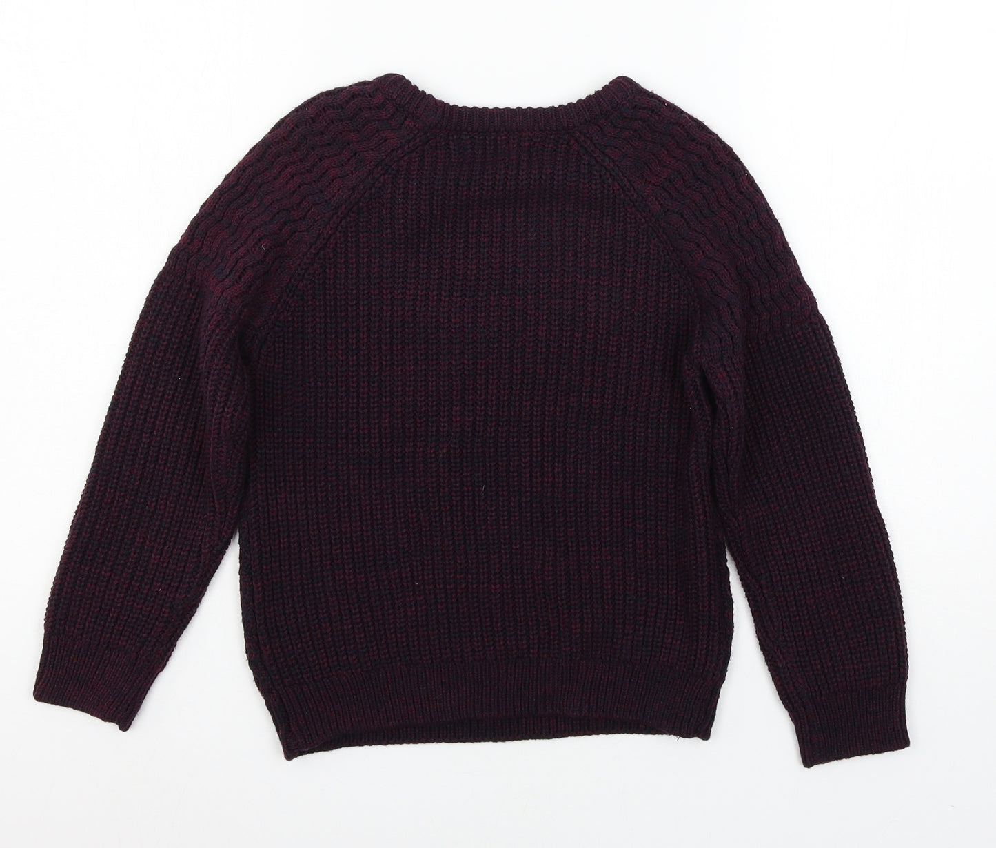 Matalan Girls Purple  Knit Pullover Jumper Size 8 Years