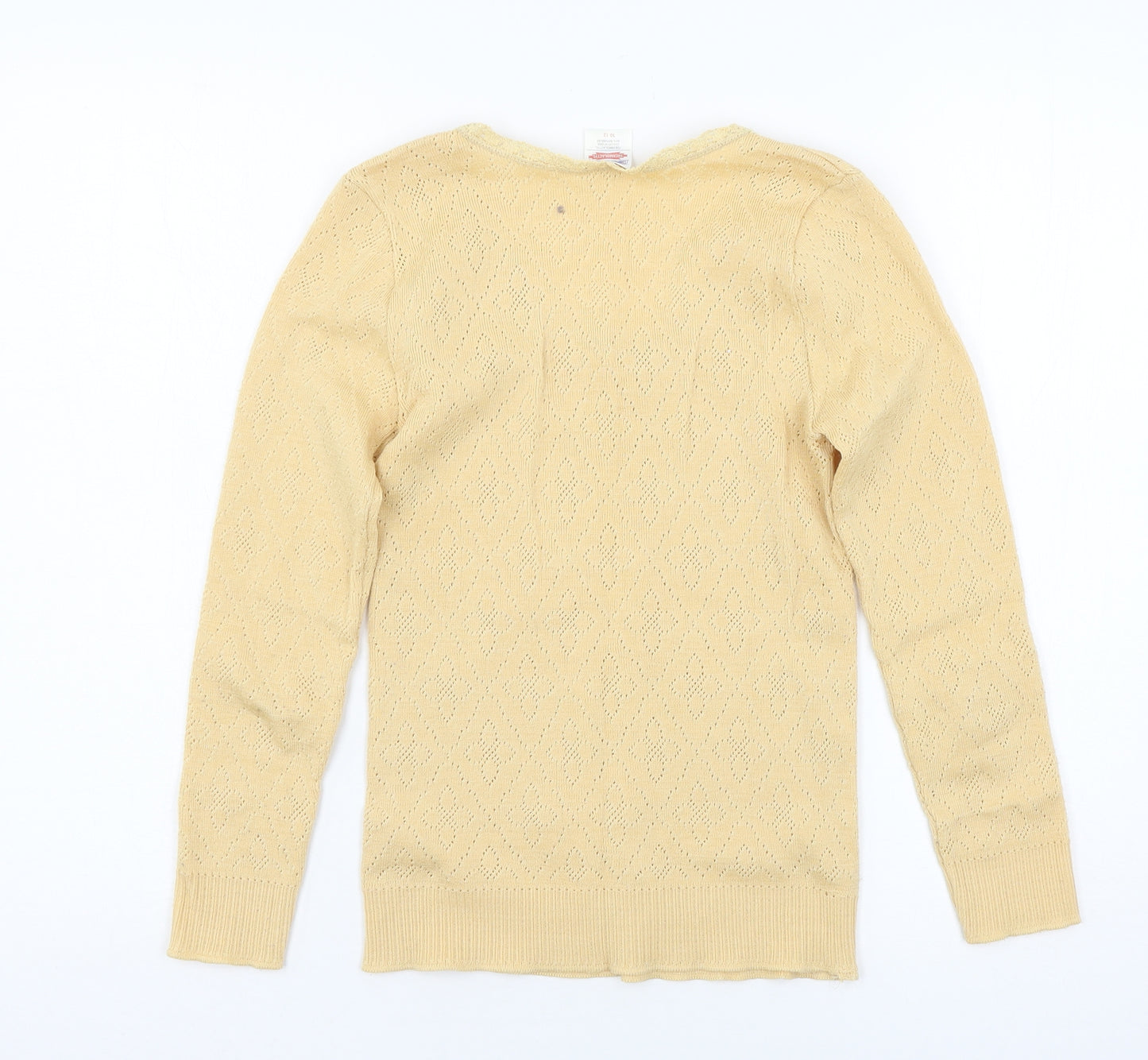 Damart Womens Beige  Jersey Basic T-Shirt Size 10