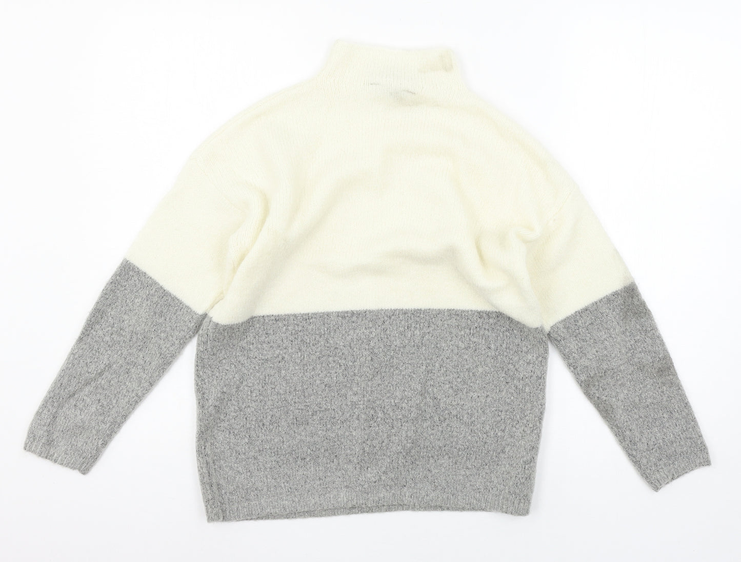 New Look Girls Grey  Knit Pullover Jumper Size 10-11 Years