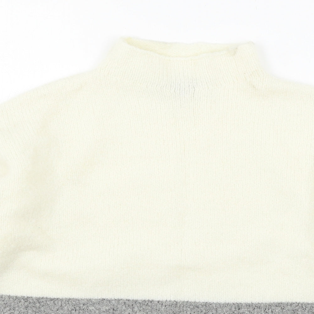New Look Girls Grey  Knit Pullover Jumper Size 10-11 Years