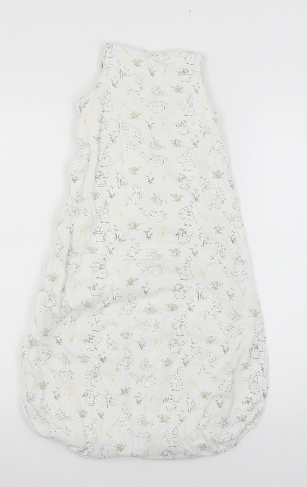 TU Boys White Geometric Jersey Cami One Piece Size 18-24 Months  - Peter Rabbit Sleepsuit