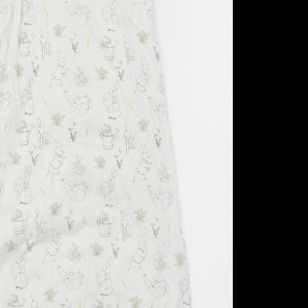 TU Boys White Geometric Jersey Cami One Piece Size 18-24 Months  - Peter Rabbit Sleepsuit