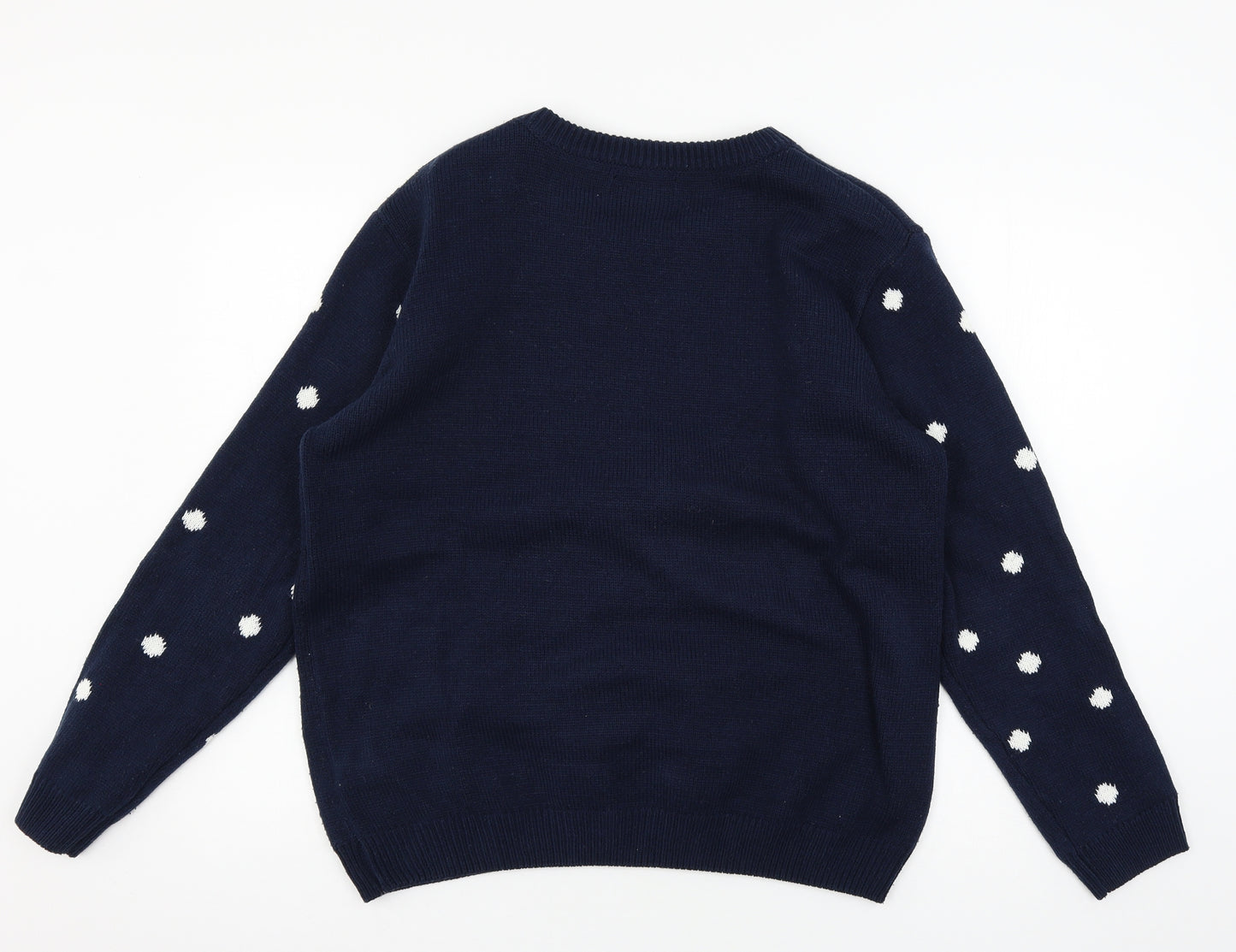 Atmosphere Womens Blue  Knit Pullover Jumper Size 14  - Snowman