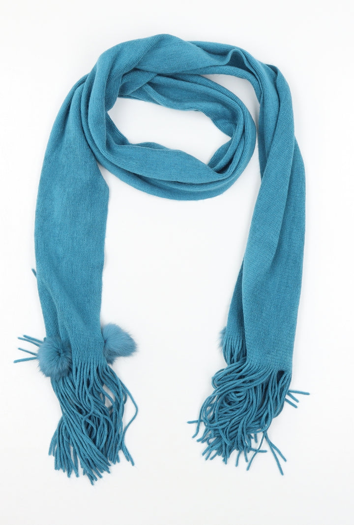Preworn Womens Blue  Knit  Scarf