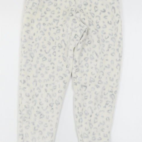 George Girls Ivory Animal Print Microfibre Capri Pyjama Pants Size 7-8 Years