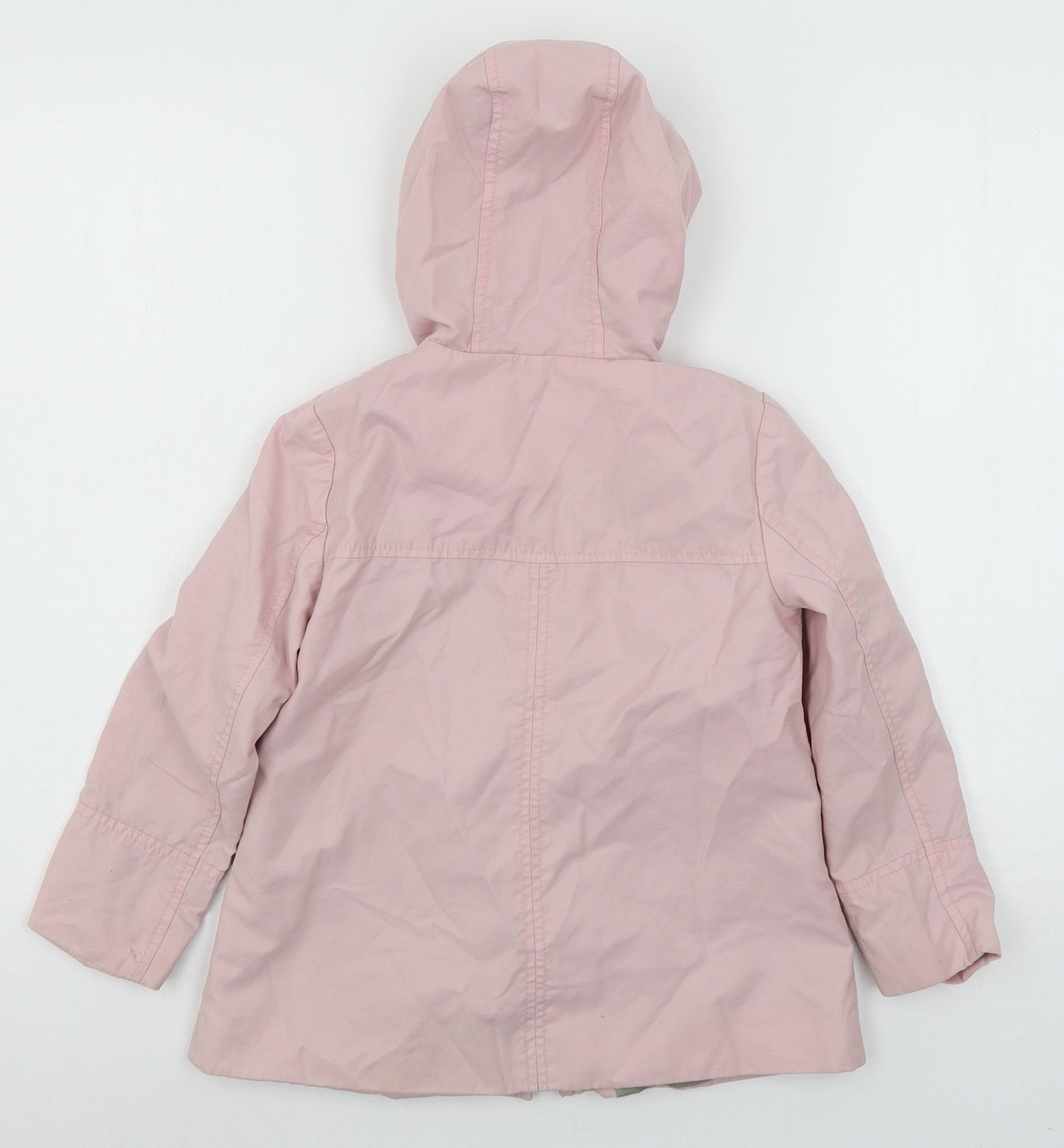 George Girls Pink   Parka Coat Size 6-7 Years