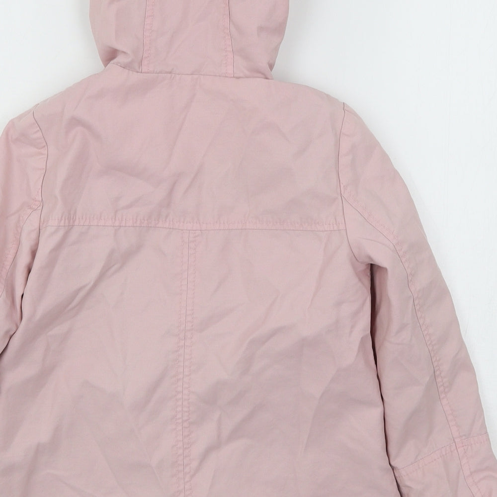 George Girls Pink   Parka Coat Size 6-7 Years