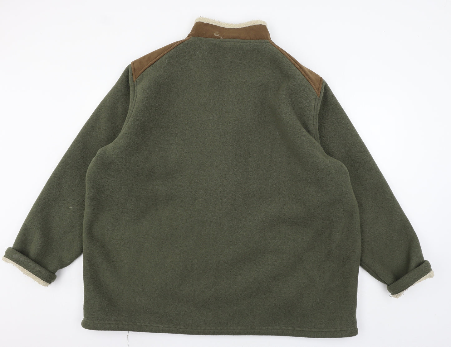 Cotton Traders Mens Green  Fleece Jacket  Size 3XL