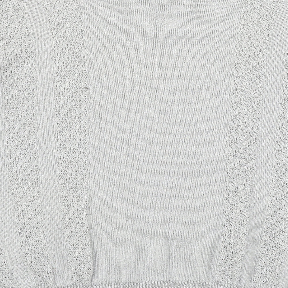 Quime Womens Grey  Knit Pullover Jumper Size 16