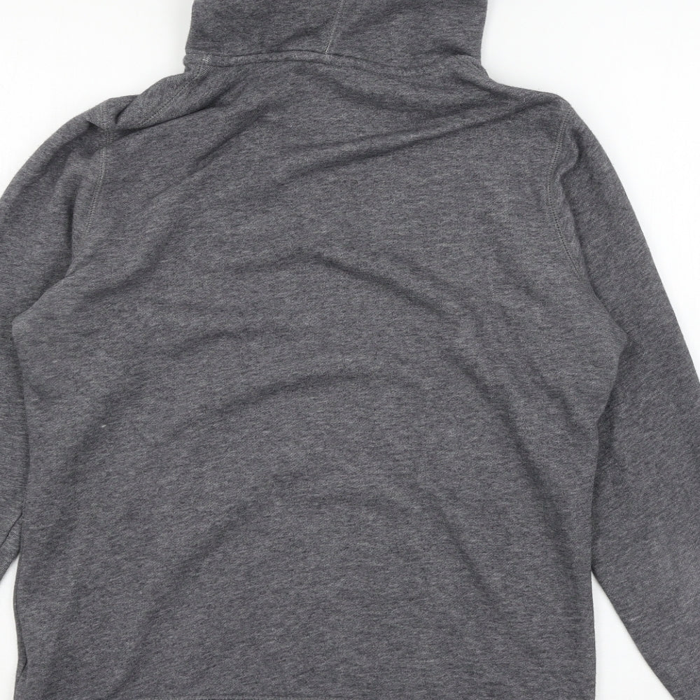 Nike Mens Grey  Jersey Full Zip Hoodie Size M