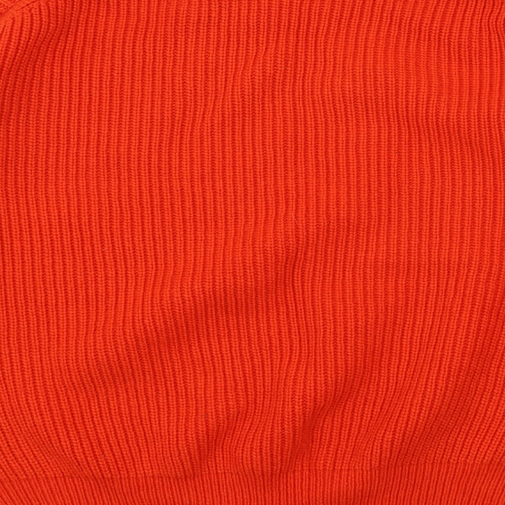 H&M Womens Red  Knit Pullover Jumper Size M