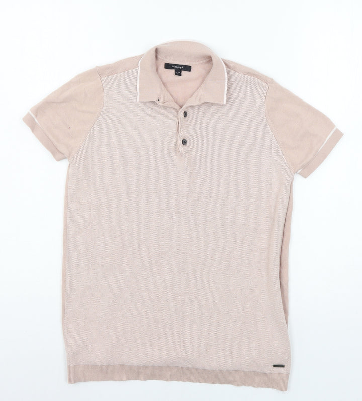 Autograph Boys Pink  Knit Basic T-Shirt Size 12-13 Years