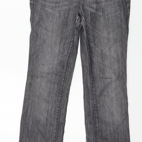 Hallhuber Womens Grey  Denim Straight Jeans Size 8 L28 in