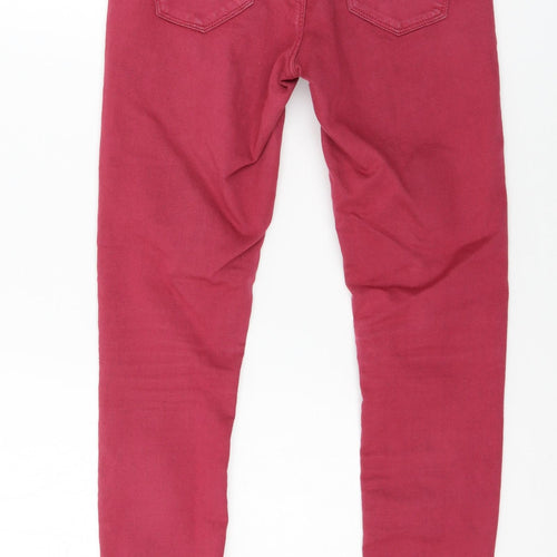 Topshop Womens Pink  Denim Skinny Jeans Size 26 in L30 in