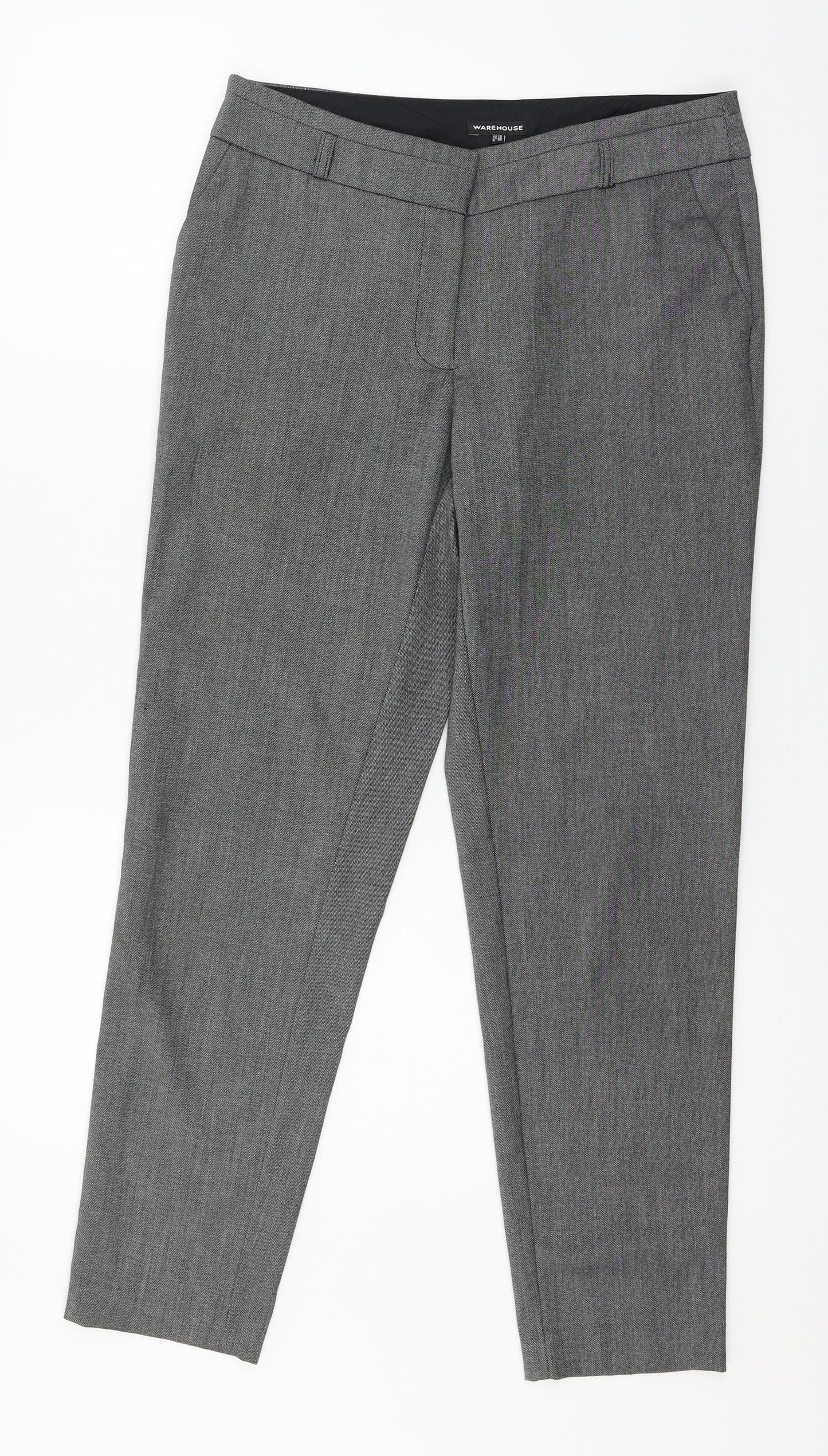 Warehouse Womens Grey   Trousers  Size 10 L27 in