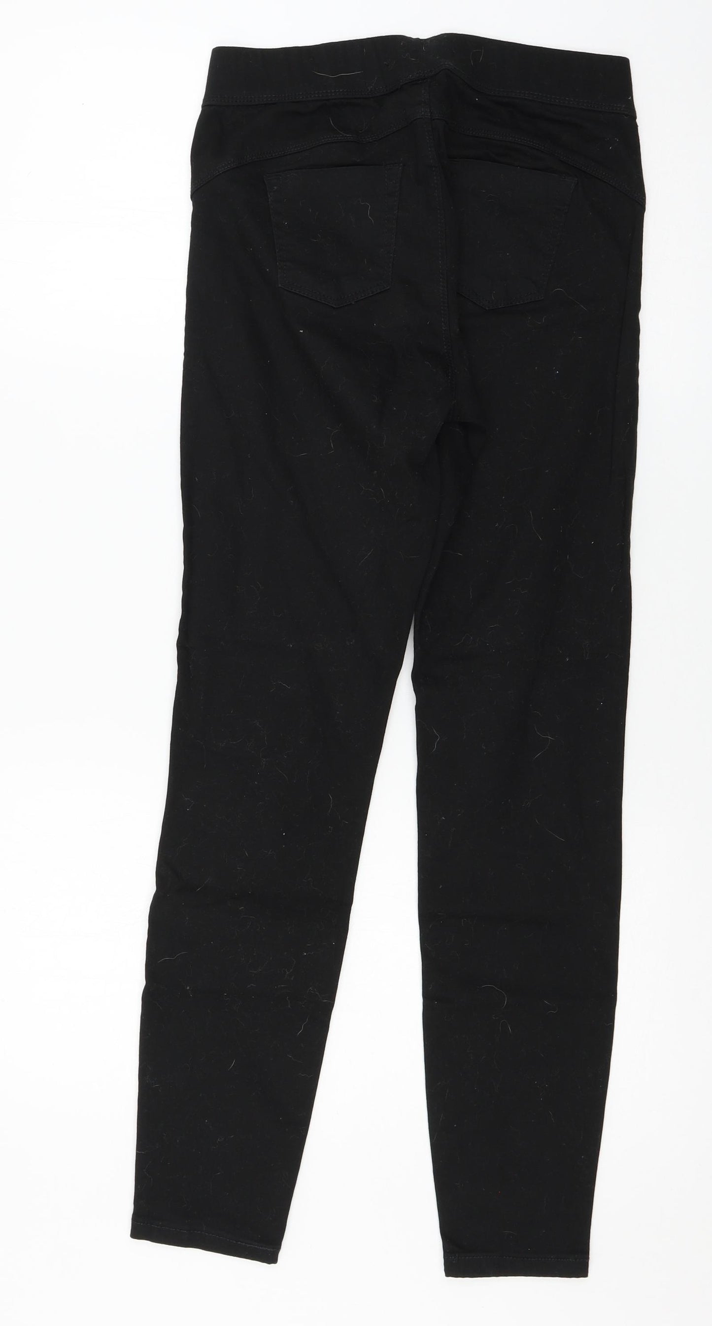 Denim & Co. Womens Black  Denim Jegging Jeans Size 8 L28 in