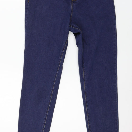 Denim & Co. Womens Blue  Denim Skinny Jeans Size 14 L27 in