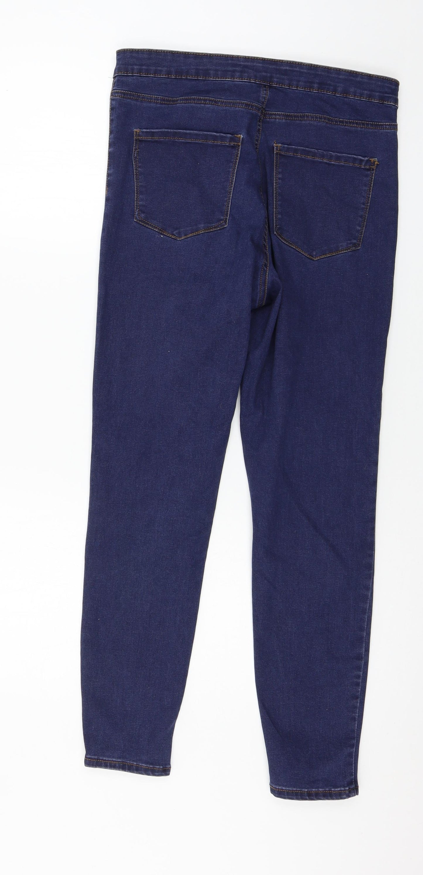 Denim & Co. Womens Blue  Denim Skinny Jeans Size 14 L27 in