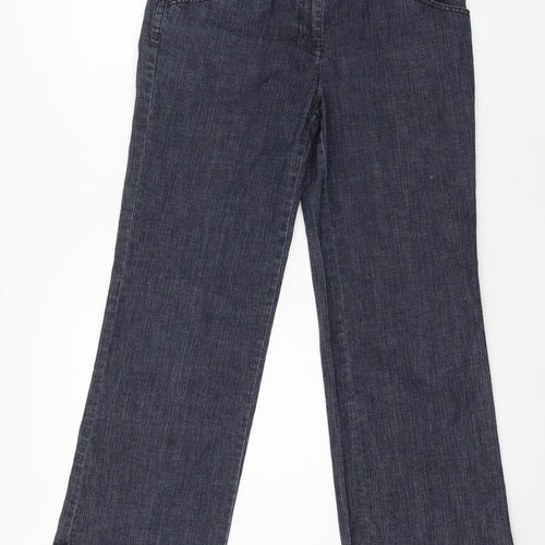 Monsoon Womens Blue  Denim Straight Jeans Size 10 L27 in