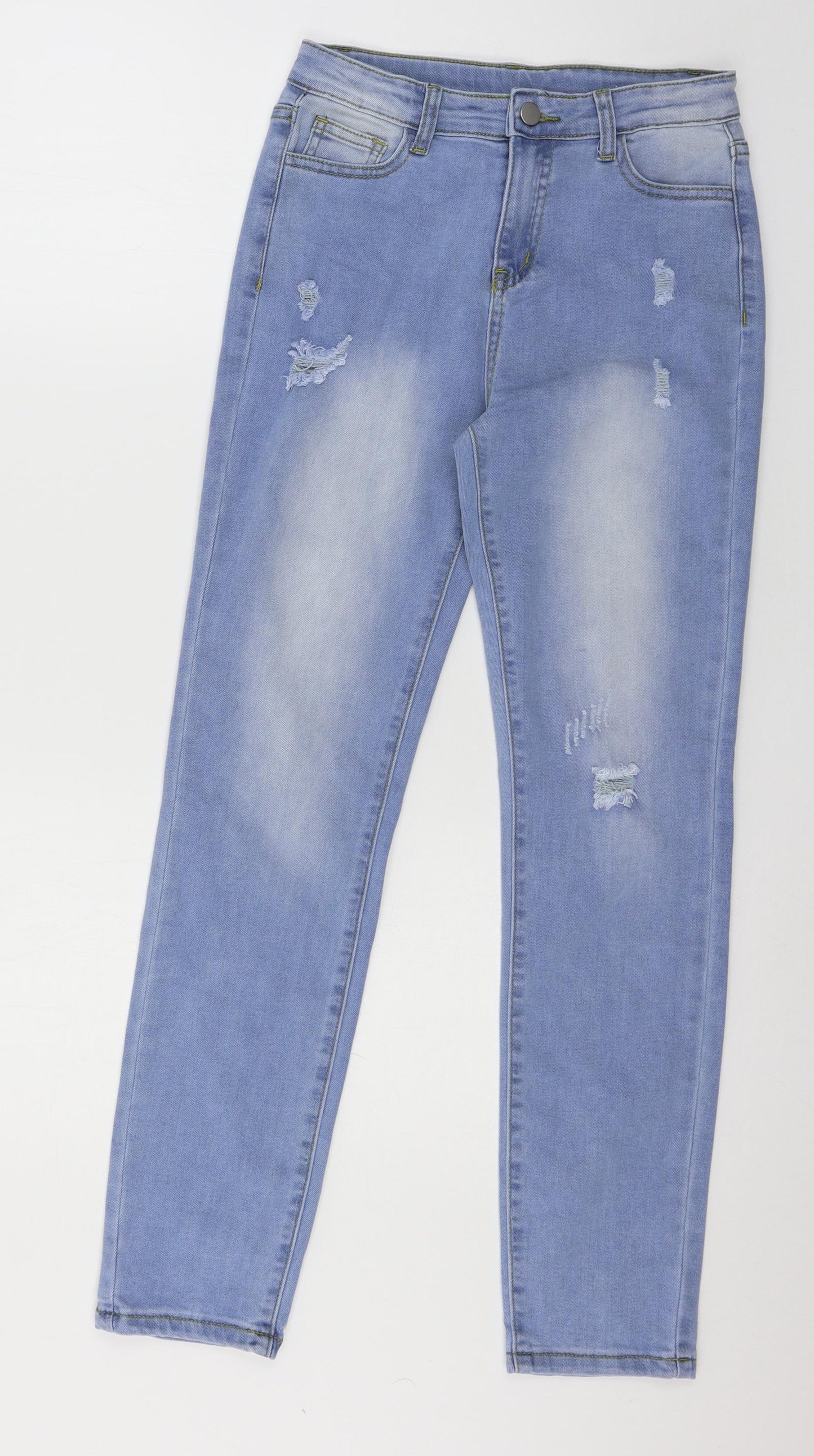 SheIn Womens Blue  Denim Skinny Jeans Size 10 L27 in
