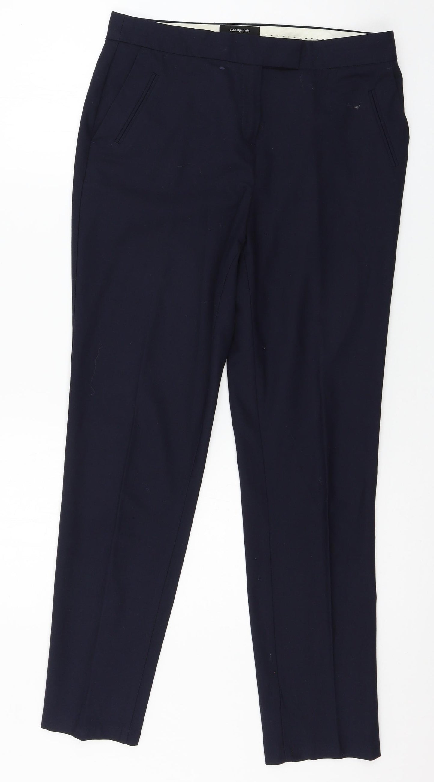 Autograph Womens Blue   Trousers  Size 10 L28 in