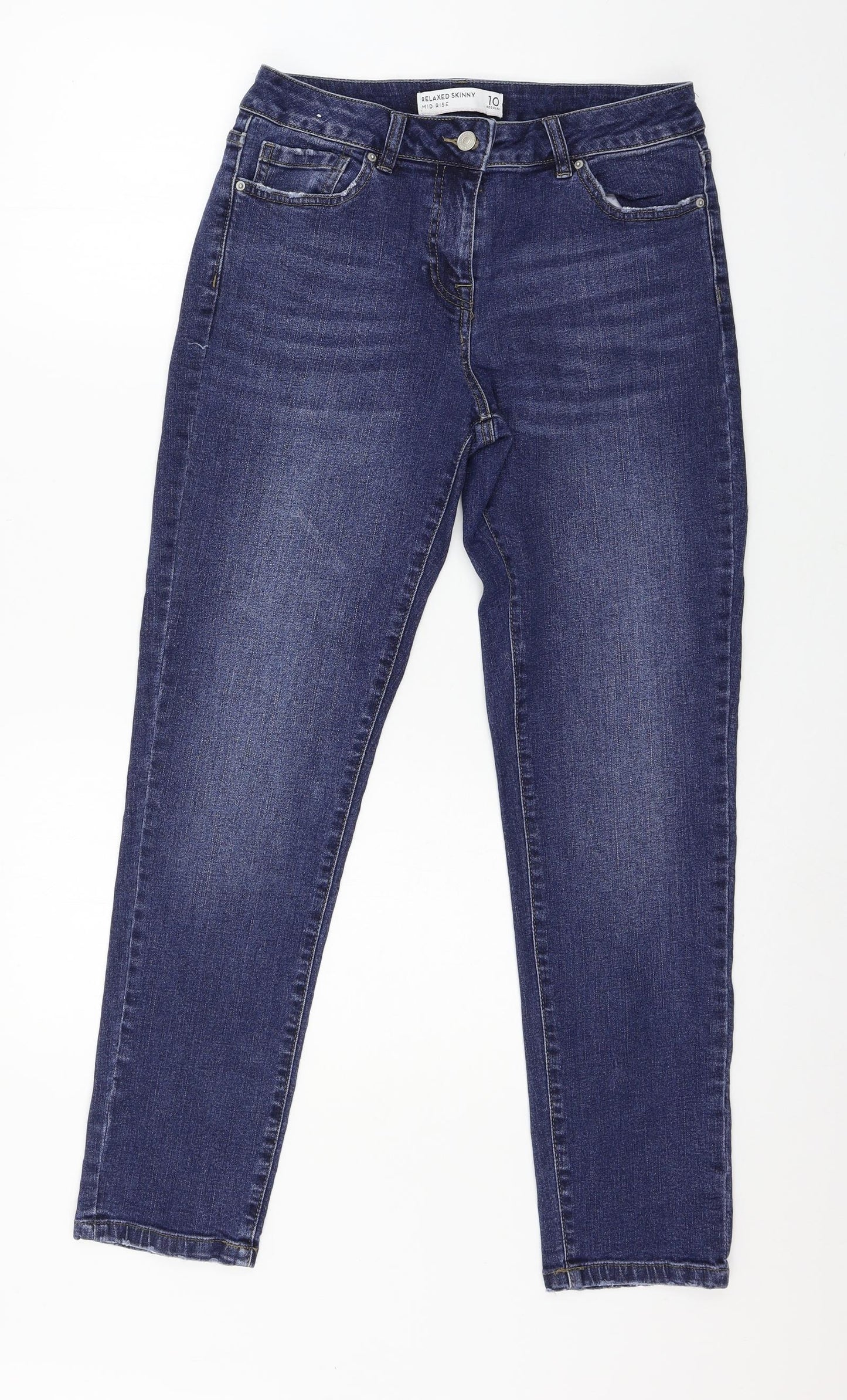 NEXT Womens Blue  Denim Skinny Jeans Size 10 L28 in