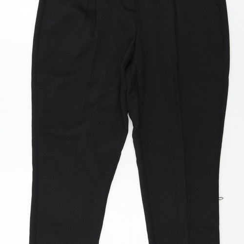 Preworn Womens Black   Trousers  Size 12 L25 in
