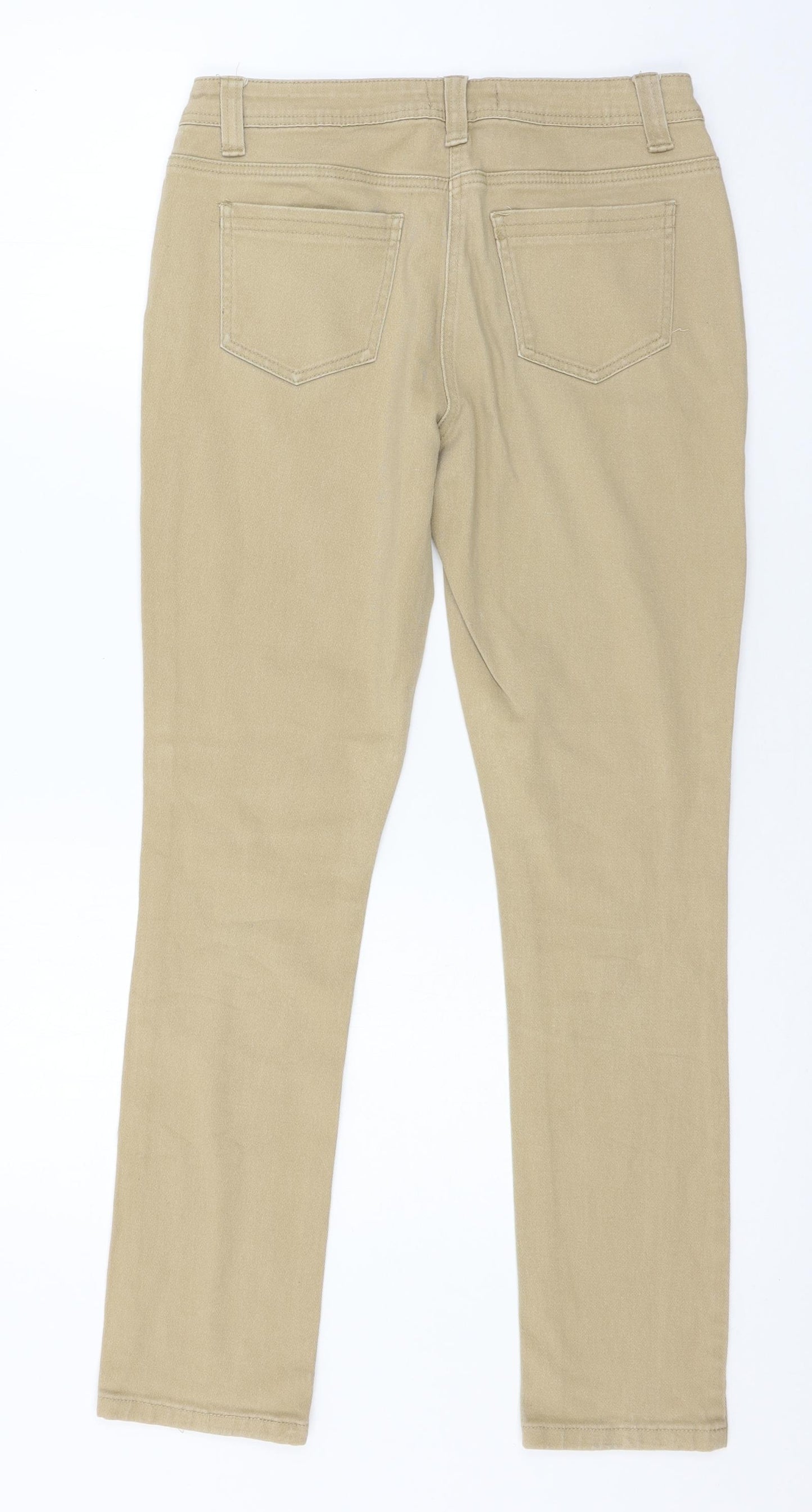 George Womens Beige  Denim Skinny Jeans Size 12 L28 in