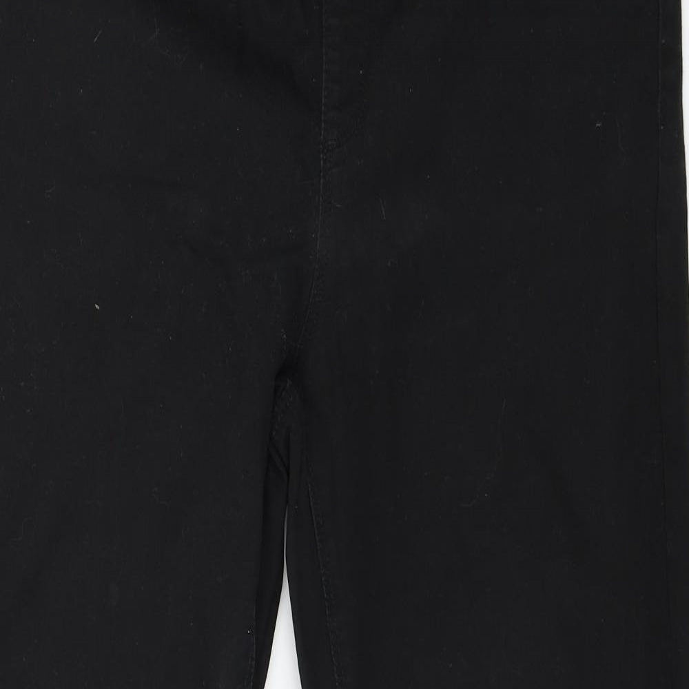 Denim & Co. Womens Black  Denim Jegging Jeans Size 16 L28 in