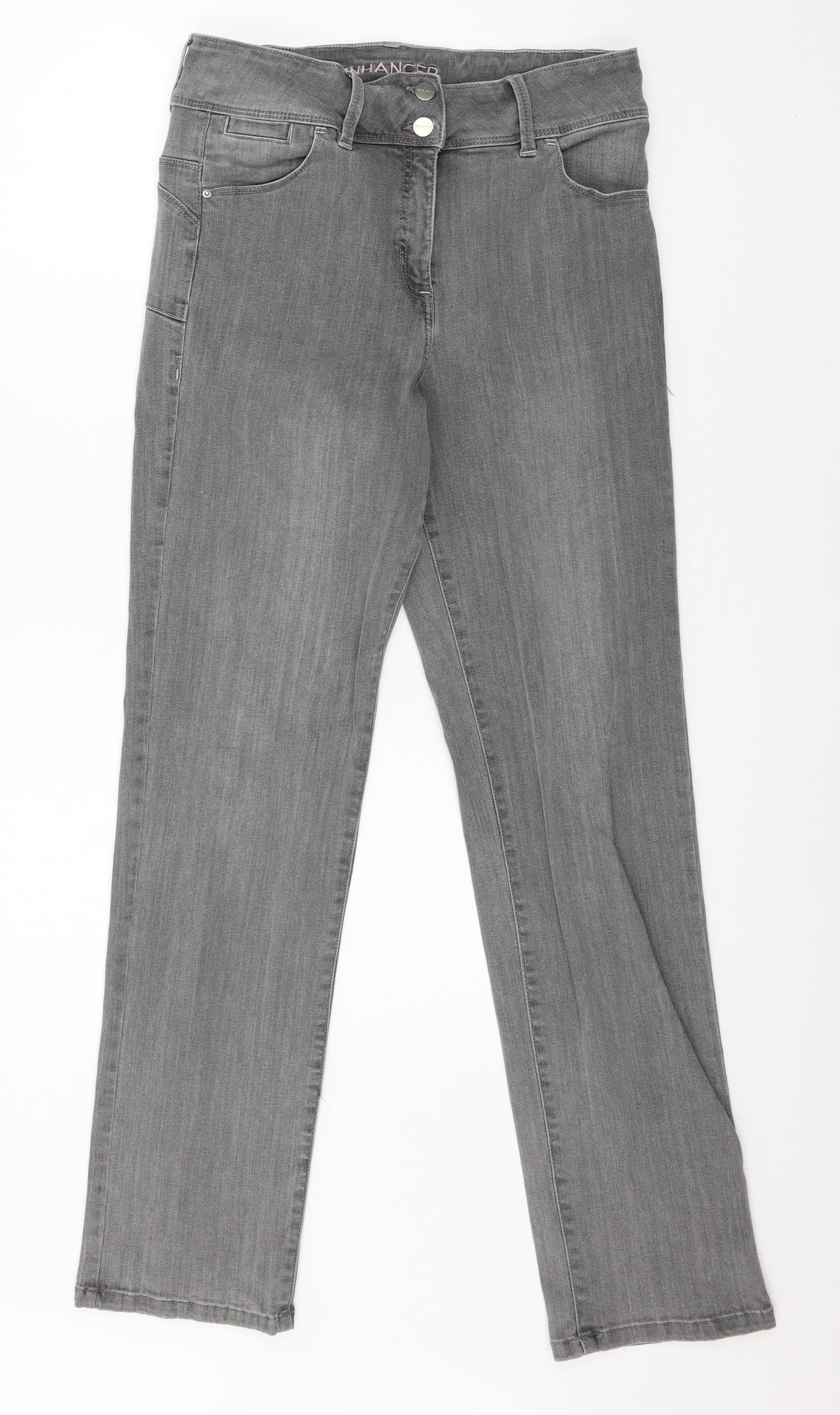 NEXT Womens Grey  Denim Skinny Jeans Size 14 L31 in