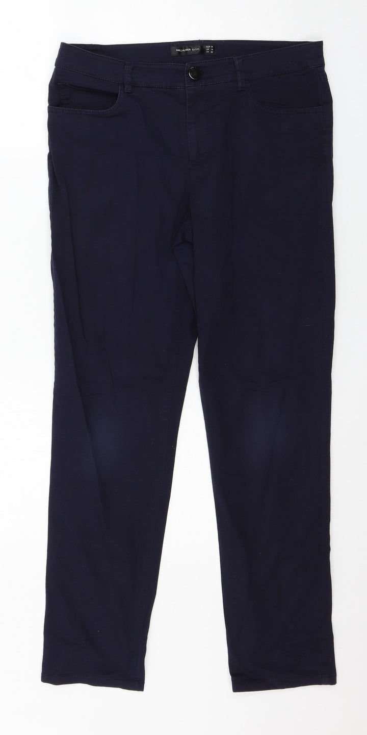 Hallhuber Womens Blue Denim Straight Jeans Size 10 L27 in