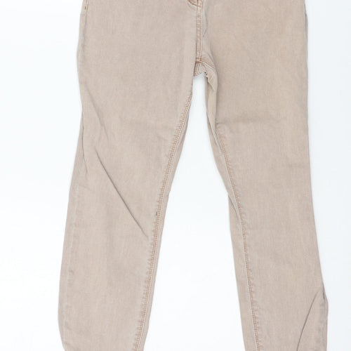 Matalan Womens Pink  Denim Skinny Jeans Size 8 L25 in - Distressed