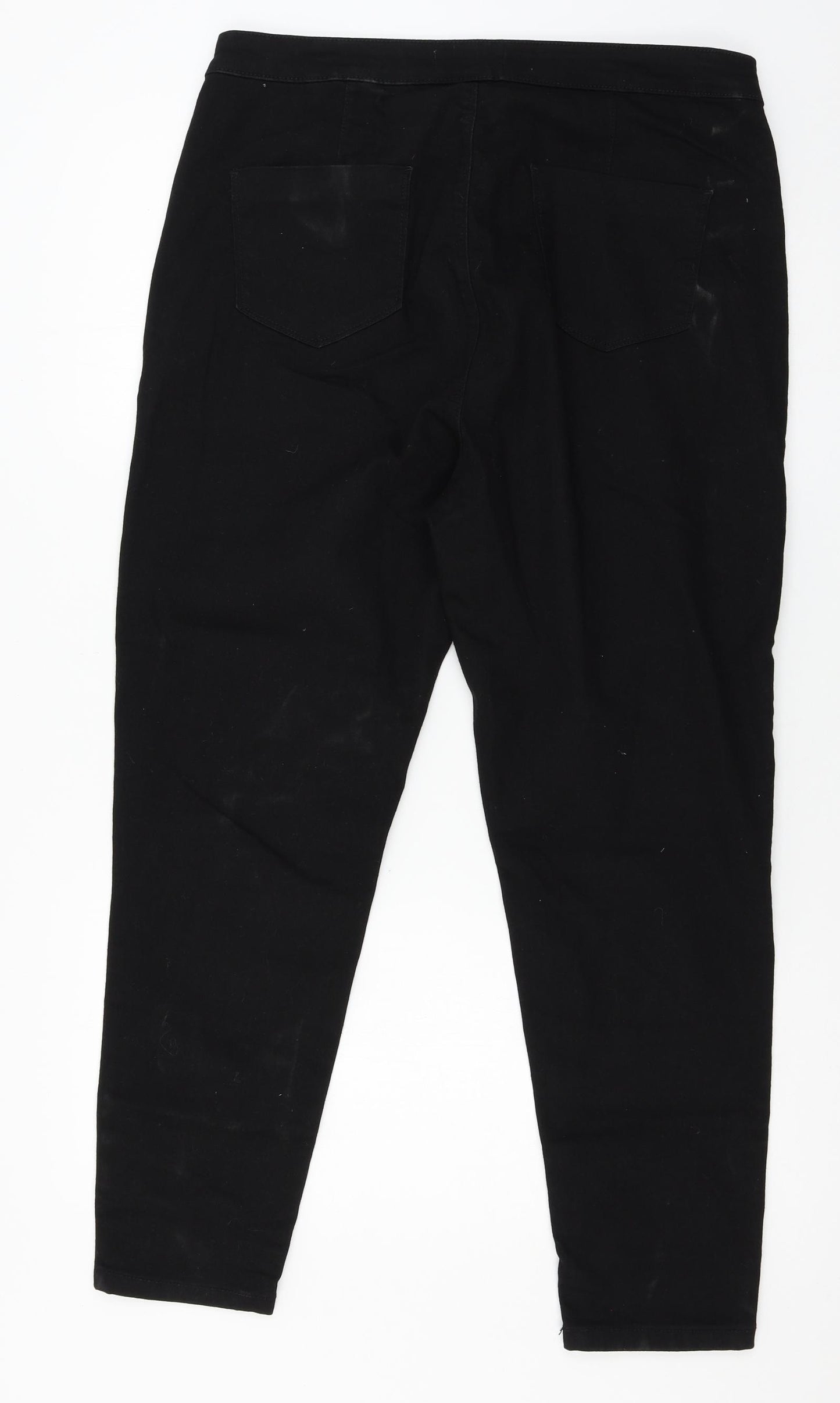 Dorothy Perkins Womens Black  Denim Skinny Jeans Size 18 L28 in