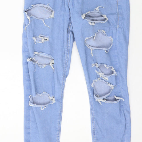 Topshop Womens Blue  Denim Skinny Jeans Size 28 in L30 in